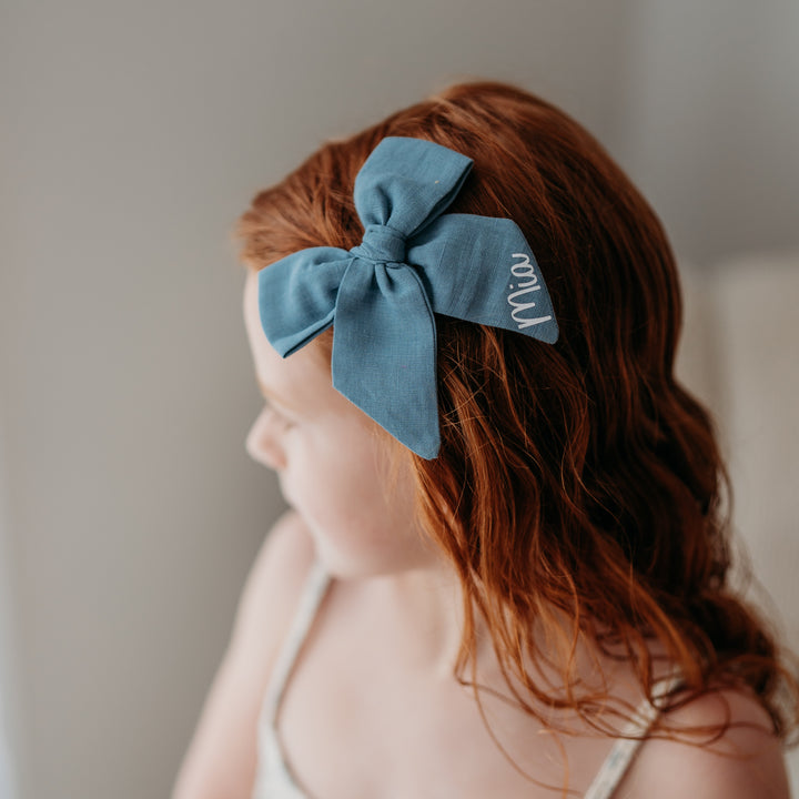 Large Blue Bow