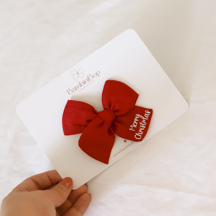 Red Christmas Bow