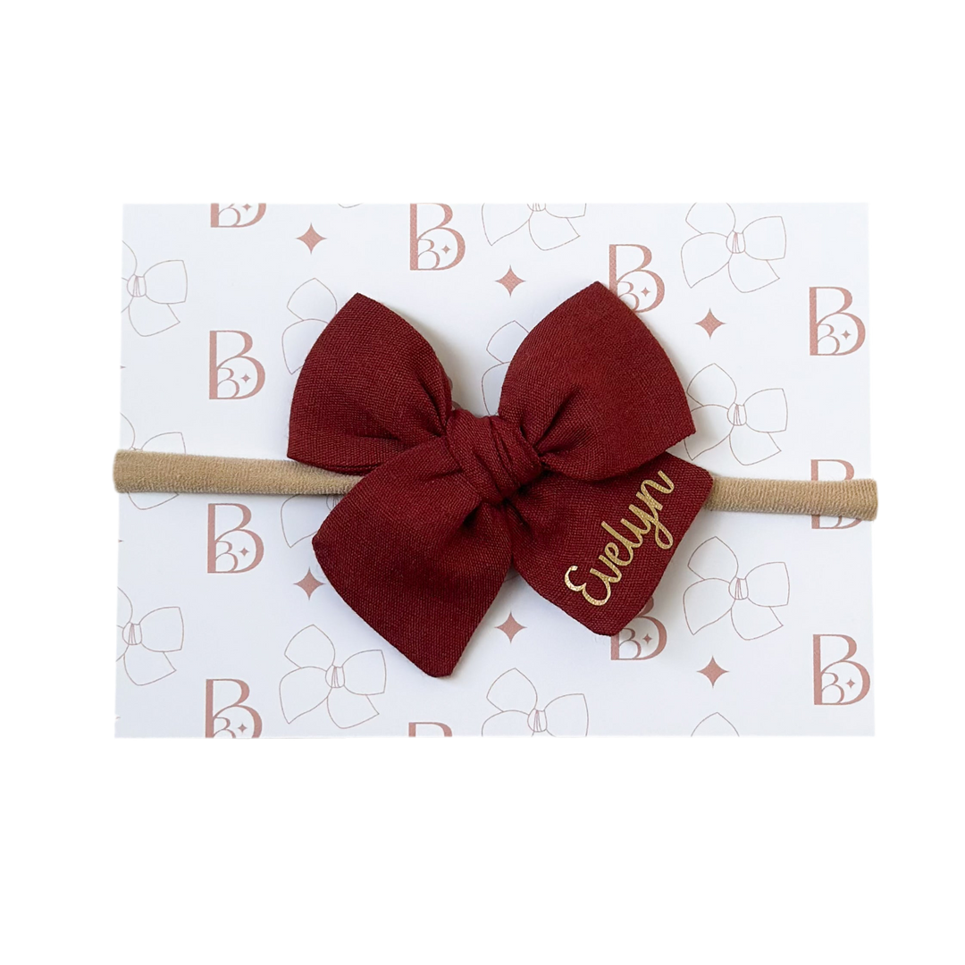Rust Personalised Bow
