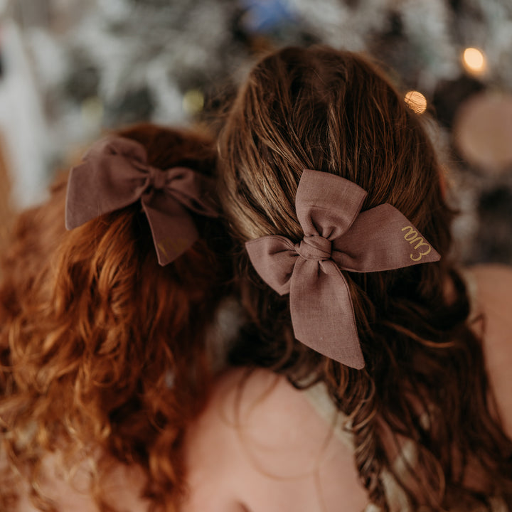 Large Mocha Bow
