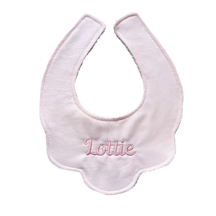 Ballerina Pink Scallop Dribble Bib