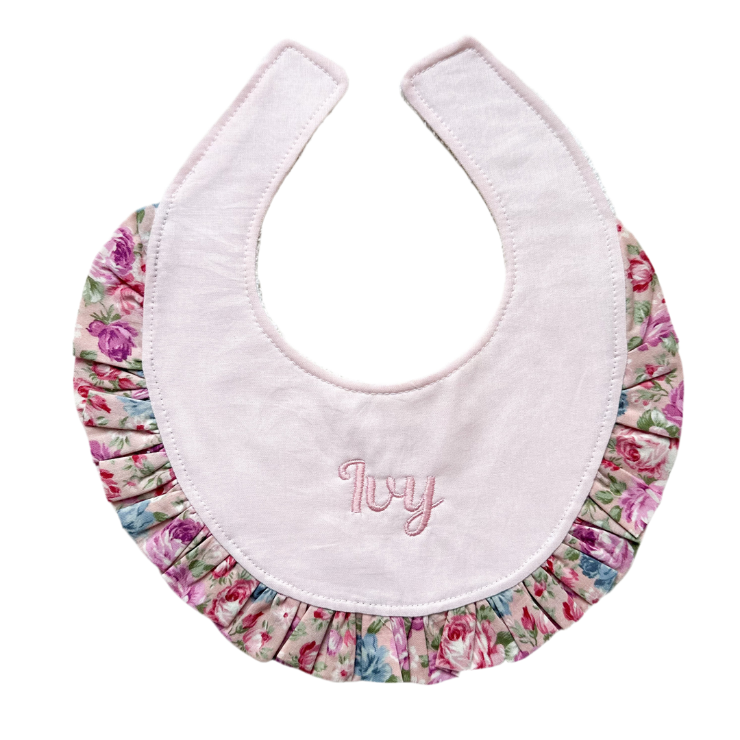 Ballerina Pink Round Dribble Bib