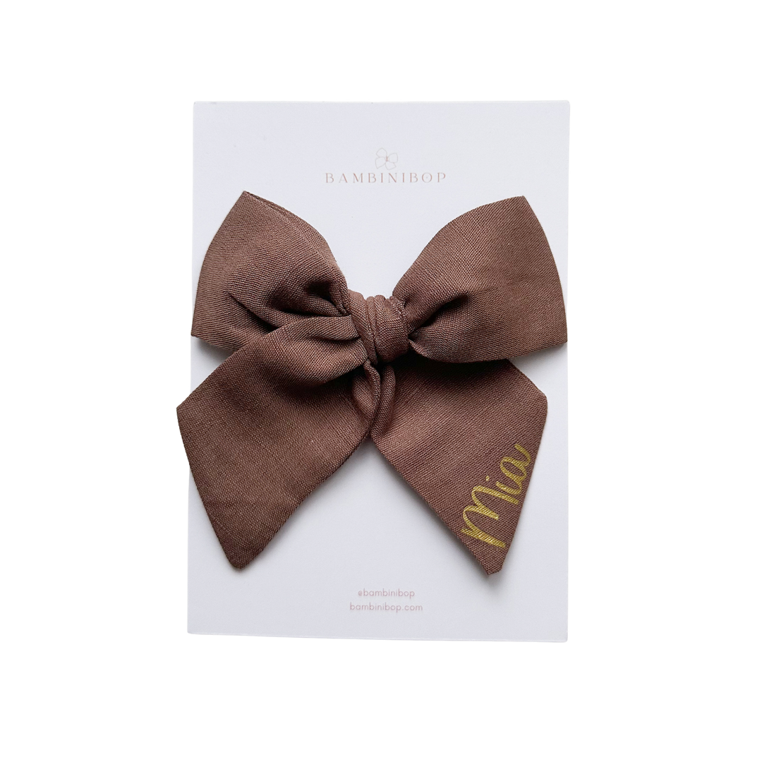 Large Mocha Bow