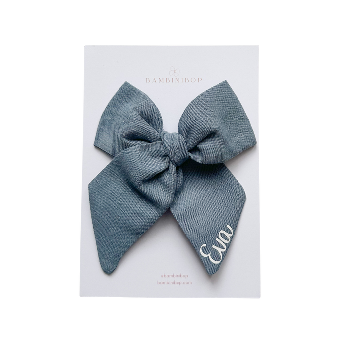 Large Blue Bow