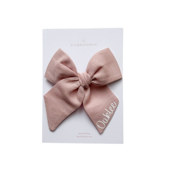 Large Dusty Pink Bow
